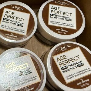 L'Oreal Age Perfect 4 in 1 Tinted Balm Deep 20 Makeup Bundle of 4 New